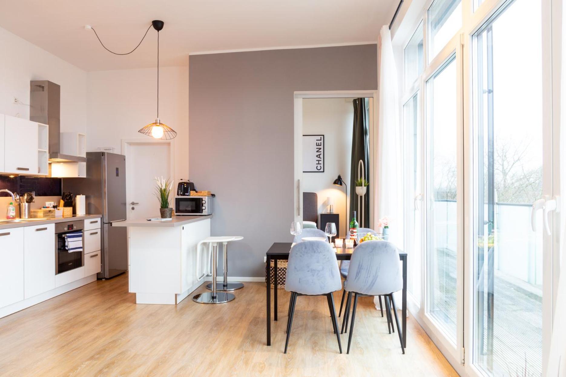 Micasa Ol - Modernes Penthouse - Stellplatz - Kueche - Wlan - Dachterrasse Apartment โอลเดนบวร์ก ภายนอก รูปภาพ